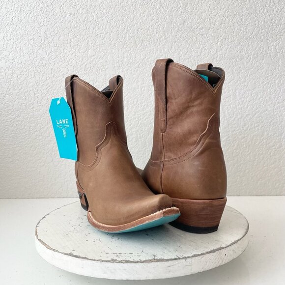 Lane Women's Tan Ankle Boots - Picture 11 of 13